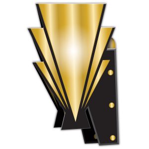 Roaring 20's Art Deco Wall Sconces by Windy City Novelties- DEC59904UN