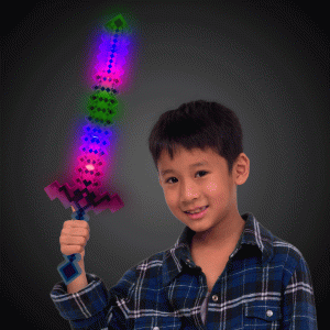 LED Blue Pixel Sword by Windy City Novelties- WEA081EA