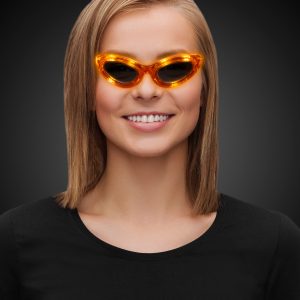 LED Orange Sunglasses by Windy City Novelties- LIT-LIT751EA