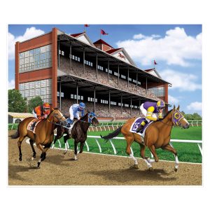 Horse Racing Backdrop by Windy City Novelties- DEC53605EA