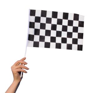 Checkered 4"x6" Plastic Flags by Windy City Novelties- NOV1078UN