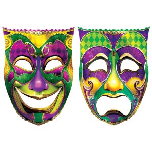 Jumbo Mardi Gras Cutouts by Windy City Novelties- DEC54004UN