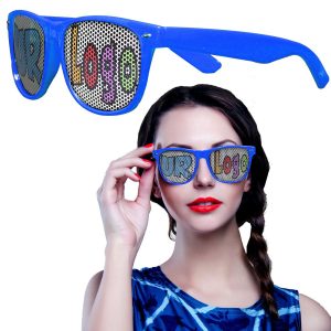 Blue Novelty Custom Sunglasses - 12 Pack by Windy City Novelties- BIL1-BIL191DZ