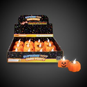 LED Halloween Pumpkin Candles Retail Counter Display by Windy City Novelties- RCL933UN