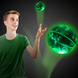 Green Glow Bounce Ball by Windy City Novelties- GNO070EA