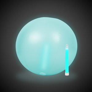 Glow in the Dark 12" Aqua Beach Ball by Windy City Novelties- GNO10-GNO107EA