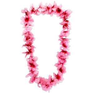 Pink Silk Flower Leis - 36" - 12 Pack by Windy City Novelties- NOV37-NOV370DZ