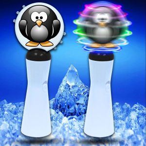 LED Penguin Coin Spinner Wand by Windy City Novelties- COI106EA
