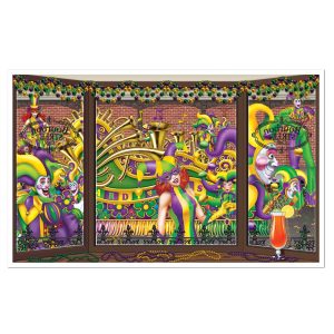Mardi Gras View Decoration by Windy City Novelties- DEC52304EA