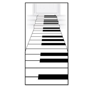 Piano Keys Floor Runner by Windy City Novelties- DEC54235EA