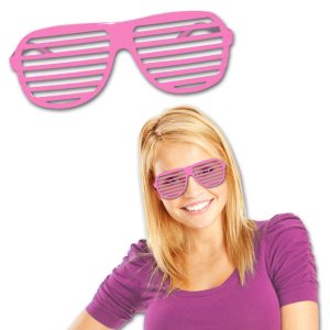 Pink Slotted Glasses by Windy City Novelties- GLS162DZ