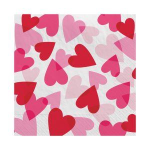 Hearts All Over Lunch Napkins by Windy City Novelties- PAP2822LUN