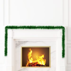 Green Artificial Pine 18' Garland by Windy City Novelties- DEC220457EA