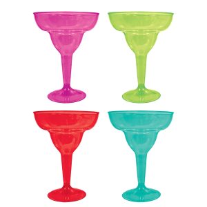 Margarita 11 oz. Plastic Glasses by Windy City Novelties- PAP357891UN