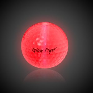 Red Glow Flyer Golf Ball by Windy City Novelties- GLOWFLYER.R