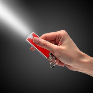 LED Red & Silver Keychain by Windy City Novelties- FLA03-FLA030EA