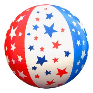 Patriotic Stars Beach Balls - 16", 12 Pack by Windy City Novelties- INF118DZ
