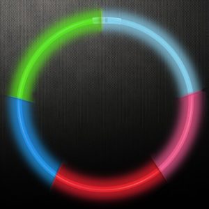 Rainbow Glow Necklaces - 22" - 50 Per Tube by Windy City Novelties- GNS616UN