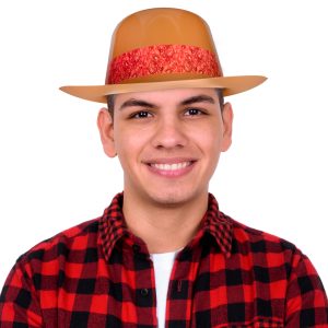 Cowboy Hat With Red Bandana - 12 Pack by Windy City Novelties- HAT325DZ