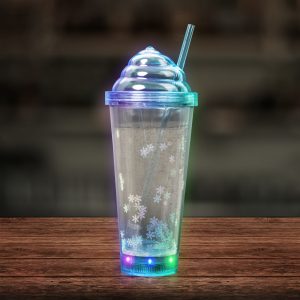 LED Blue Ice Cream Soda 13 oz. Tumbler by Windy City Novelties- LIT931EA