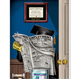 Graduate Bathroom Door Cover by Windy City Novelties- DEC57107EA