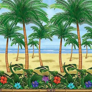 Palm Tree Tropical Island Scene Setter by Windy City Novelties- DEC672119EA