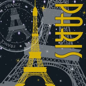 Paris Beverage Napkins - 16 Pack by Windy City Novelties- PAP044BUN