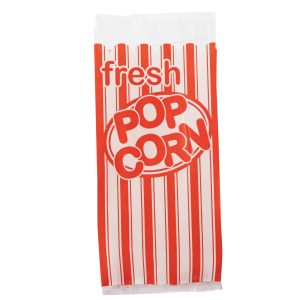 Popcorn Plastic Favor Bags by Windy City Novelties- PAP57822UN