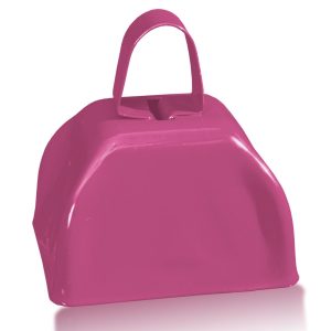 Pink Metal Cowbells - 12 Pack by Windy City Novelties- MUS-MUS098DZ