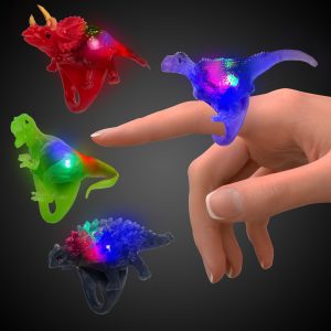 LED Dinosaur Rings by Windy City Novelties- JLR243UN