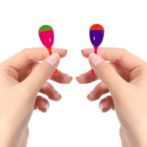 Mini Party Maracas - 2 1/2" - 12 Pack by Windy City Novelties- MUS080DZ