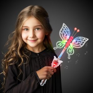 LED Butterfly Wand by Windy City Novelties- LIT1047EA