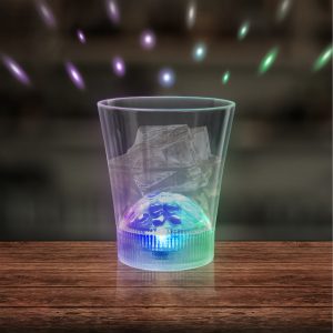 LED Disco Ball 8 oz. Rocks Glass by Windy City Novelties- LIT801EA