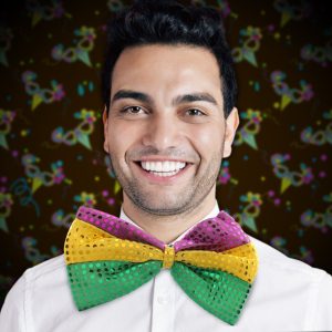 Mardi Gras Sequin Bow Tie by Windy City Novelties- APR512EA