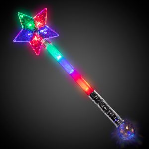LED Prism Star Wand by Windy City Novelties- LIT239EA