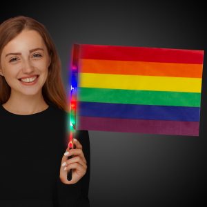 LED Rainbow Pride Flag by Windy City Novelties- LIT436EA
