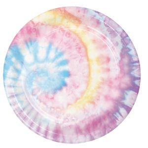 Tie Dye Party 9" Plates by Windy City Novelties- PAP3505DPUN