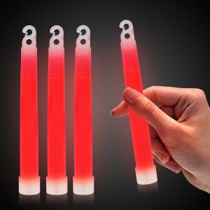 Red 6" Premium Glow Sticks by Windy City Novelties- GLP7-GLP752UN