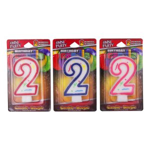 Number '2' Candles by Windy City Novelties- CDL41502UN