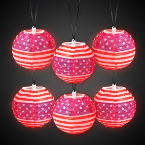 Patriotic Glow Lanterns Value Pack by Windy City Novelties- GNO036UN
