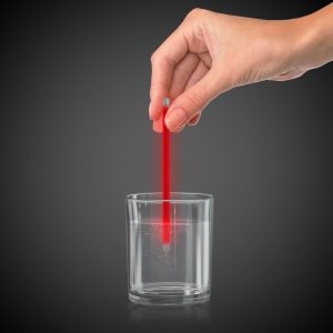 Red Glow 5" Swizzle Sticks by Windy City Novelties- GSW50-GSW5002UN