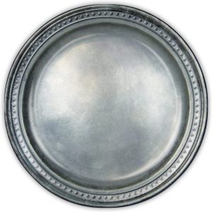 Pewter 9" Paper Plates - 8 Pack by Windy City Novelties- PAP178DPUN