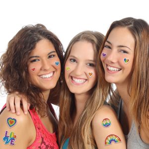 Rainbow Pride Glitter Body Jewelry by Windy City Novelties- JLR114EA