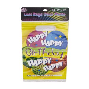 Happy Birthday Loot Bags by Windy City Novelties- PAR7807UN