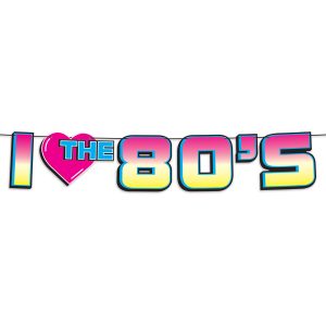 I Love The 80's Streamer by Windy City Novelties- DEC53410EA