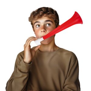 Red Spirit Horn by Windy City Novelties- MUS19-MUS192EA