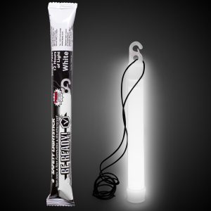 White Be Ready 6" Safety Glow Stick by Windy City Novelties- CHM-CHM5146
