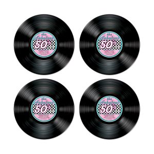 Record Cutouts - 4 Per Unit by Windy City Novelties- DEC54072UN