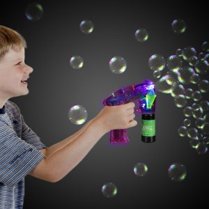 Neon Pink LED Bubble Gun by Windy City Novelties- BUB072EA