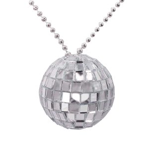 Mirror Disco Ball Necklaces by Windy City Novelties- JLR012DZ